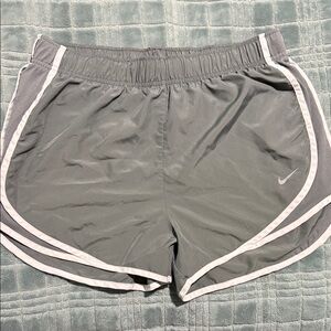 Nike Women's Athletic Shorts in Gray and White
